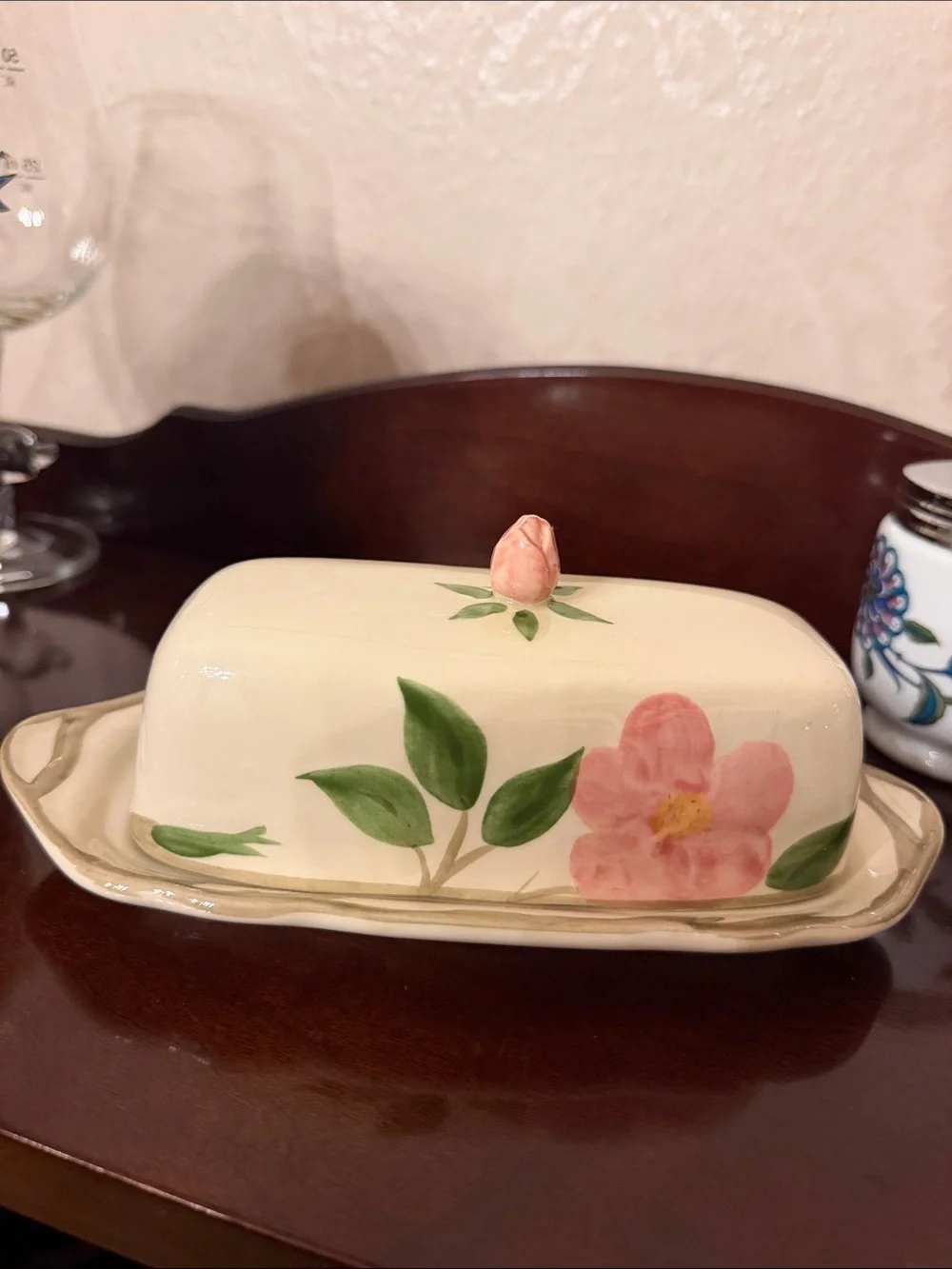 Franciscan desert rose  Butter Dish with lid